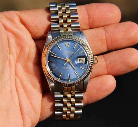 rolex 16013 blue dial|Rolex datejust 1601 for sale.